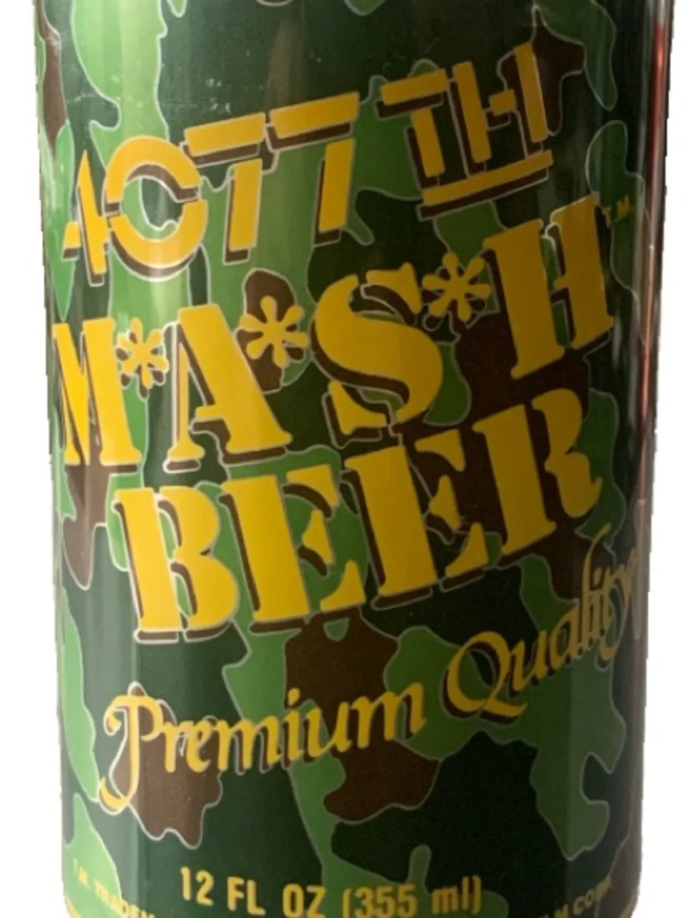 Vintage Beer Can 4077th MASH Beer Premium Quality Empty Aluminum Can